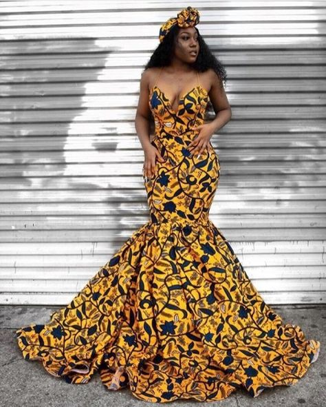 Monday style   #ankrafashion #africanfashion #MondayMood #kareeba Modern African Dresses Wedding, African Birthday Dress, African Wedding Dress Ankara, Ankara Prom Dress, Gown Yellow, Black Designers, Nigerian Women, Ankara Maxi Dress, Goddess Fashion