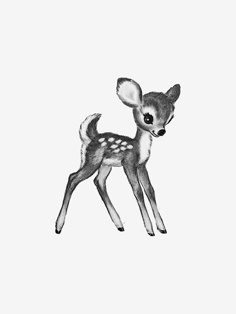 Baby Deer Tattoo, Autumn Davis, Bambi Tattoo, Fawn Tattoo, Doe Tattoo, Cat Tattoo Ideas, Animal Tattoo Ideas, Deer Drawing, Ear Tattoo Ideas