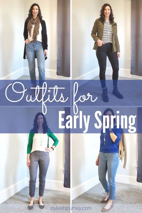 Everyday spring outfits for 2021. Casual spring outfits for women. How to get a spring outfit aesthetic when the weather is still cool. Early Spring Outfits For Work, Spring Professional Outfits, Outfits For Early Spring, Everyday Spring Outfits, Spring Outfits For Work, Title Idea, Early Spring Outfits Casual, Spring Outfit Aesthetic, Outfit Calendar