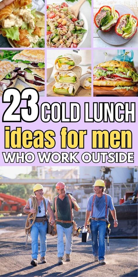 Summer Lunch Ideas For Work, Cold Lunch Ideas For Men, Easy Cold Lunch Ideas, Cold Lunch Ideas For Work, Healthy Cold Lunches, Summer Lunch Ideas, No Heat Lunch, Cold Lunch Ideas, Husband Lunch