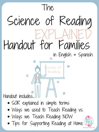 Science Of Reading Parent Letter, Science Of Reading For Parents, Science Of Teaching Reading, Structured Literacy, The Science Of Reading, Science Literacy, First Grade Phonics, Literacy Coaching, Teach Reading