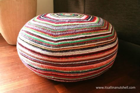 Crochet Floor Pouf, Crochet Floor Cushion, Crochet Pouf Pattern, Crochet Furniture, Crochet Pouf, Crochet Cushion Cover, Floor Pouf, Crochet Cushions, Crochet Home Decor