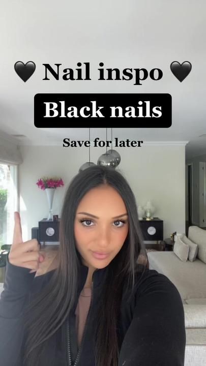 TikTok · Glazedbeauty Nails Inspo Elegant, Black Nail Inspo Short, Summer Nails2023, Black Nail Inspo, White Nail Inspo, Nails Inspiration Black, Black White Nails, Nails Today, Black Nail