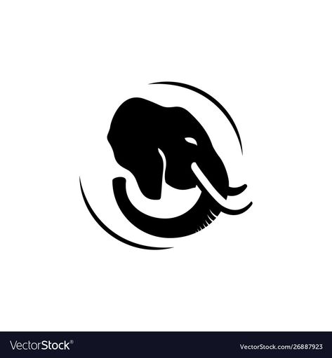 African Logo, Logo Sketch Design, Elephant Logo Design, Elephant Vector, Logo Design Graphics, Heraldry Design, Elephant Artwork, Element Illustration, Logo Sketches