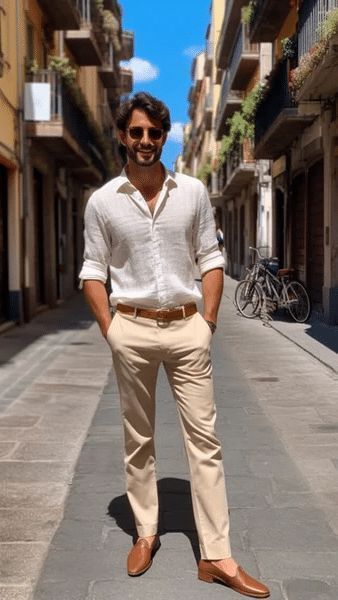 Mens Casual Style 2024, Office Attire Men Business Casual, Summer Men’s Wedding Guest, Wedding Outfit Men Guest Summer, Summer Chic Men Outfits, Wedding Guest Summer Men, Men’s Summer Work Outfits 2024, Men Business Casual Summer, Summer Business Casual Men