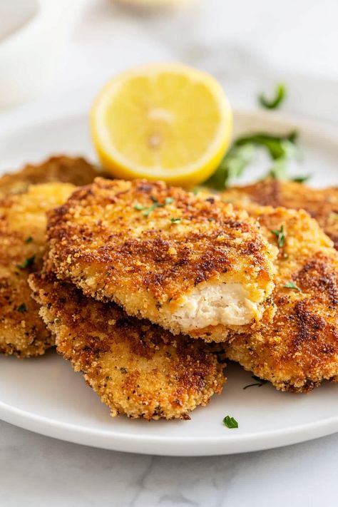 Easy Chicken Breast with Italian Bread Crumbs Chicken Recipes Bread Crumbs, Italian Bread Crumbs Chicken, Chicken With Italian Bread Crumbs, Italian Breadcrumbs Chicken, Italian Bread Crumb Chicken, Chicken With Bread Crumbs, Breaded Chicken Breast Recipes, Chicken Bread Crumbs, Breadcrumb Chicken