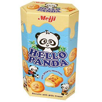 Hello Panda Cookies, Photo Kawaii, Panda Cookies, Milk Biscuits, Vanilla Biscuits, Hello Panda, Cream Biscuits, Chips Ahoy, Asian Snacks