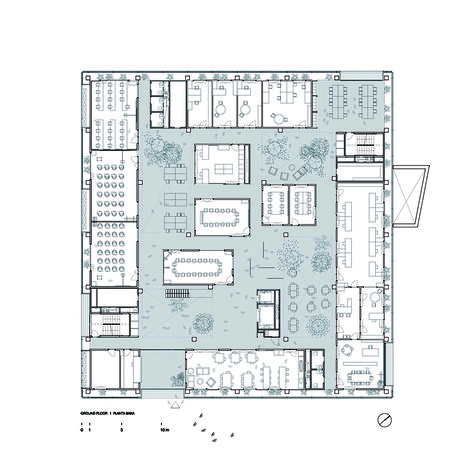 Gallery of Research Center ICTA-ICP · UAB / H Arquitectes + DATAAE - 25 Rural Office, Timber Architecture, Material Research, Architecture Presentation Board, Office Plan, Architecture Graphics, Hospital Design, Research Centre, Research Center