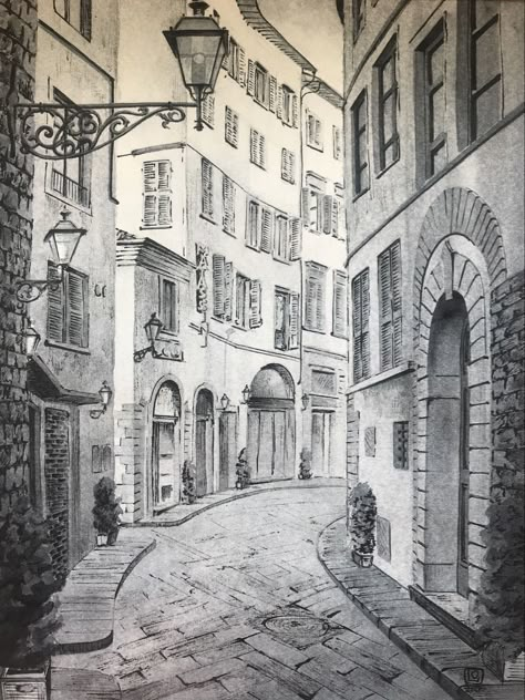 Landscape Pencil Drawings, Architecture Drawing Sketchbooks, Perspective Drawing Architecture, Building Sketch, Architecture Sketchbook, City Drawing, Architecture Concept Drawings, Perspective Art, Architecture Drawing Art