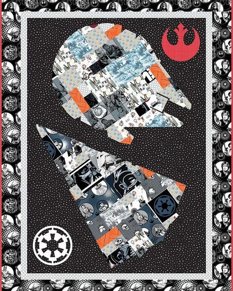 Star Wars Sewing, Star Wars Quilt, Star Wars Fabric, Disney Quilt, Star Wars Crafts, Fusible Applique, Star Wars Decor, Applique Quilt Patterns, Star Destroyer