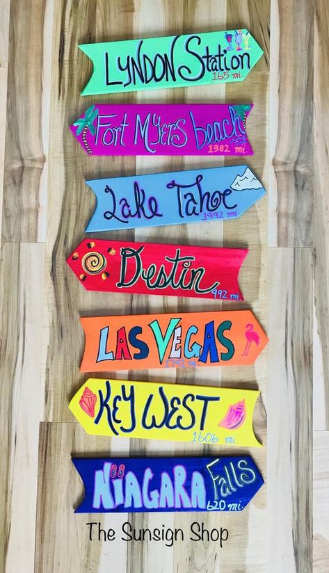 Directional Signs / Arrow Signs / Mileage signs / Tropical | Etsy Tiki Bar Signs, 50th Bday, Pool Signs, Arrow Signs, Directional Signs, Jimmy Buffett, Beach Shop, Beach Signs, Amritsar