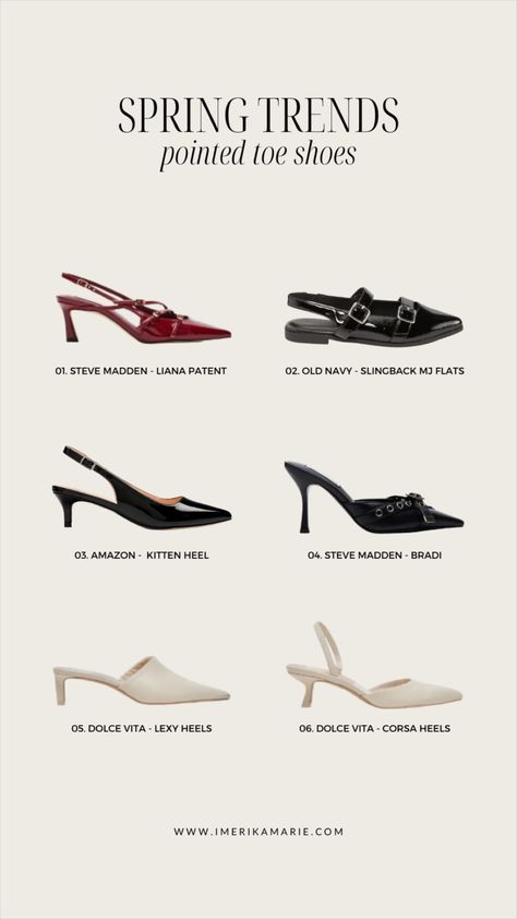 LIANA WINE PATENT curated on LTK Timeless Pointed Toe Spring Heels, Chic Mesh Heels With Pointed Toe, Chic Pointed Patent Leather Heels, Pointed Toe Patent Leather Heels, Summer Pointed 4-inch Heels, Heels Outfit Ideas, Pointed Heels Outfit, Pointed Flats, Buckled Flats