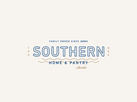 Southern Home & Pantry by Audrey Elise Southern Branding, Southern Graphic Design, Southern Logo Design, Southern Logo, Modern Western Graphic Design, Western Logos Vintage, Western Typeface, Southern Brands, Arts Education Quotes