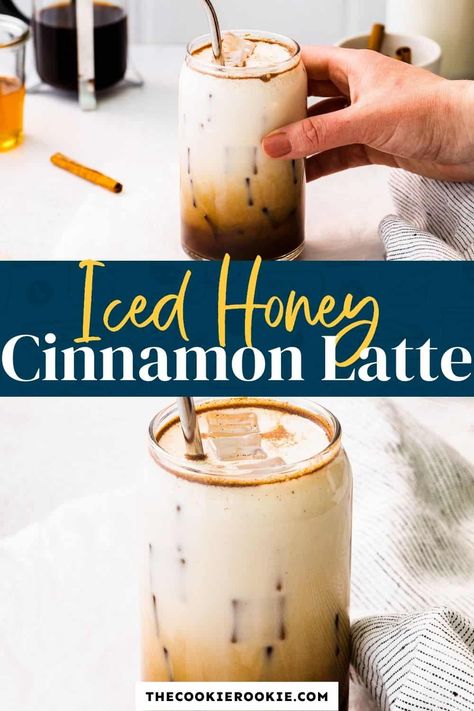 Honey Cinnamon Latte, Cinnamon Latte Recipe, Cinnamon Latte, Healthy Nutrition Plan, The Cookie Rookie, Cinnamon Syrup, Cookie Rookie, Honey Cinnamon, Gingerbread Latte