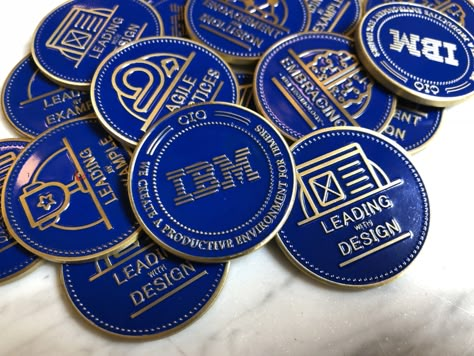 Coin Design, Challenge Coins, Learning Design, Button Pins, Global Community, Creative Professional, Sugar Cookie, Coin, Blue