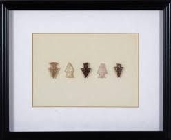 Lot - Collection of Framed Native American Arrowheads Arrow Head, Down On The Farm, On The Farm, The Farm, Shadow Box, Wood Projects, Nativity, Native American, Furniture Decor