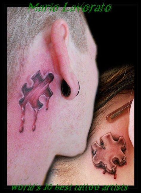 Saw Puzzle Piece Tattoo, Saw Tattoo Jigsaw, Jigsaw Tattoo, Tattooed Couples, Couple Tats, Couple Tattoos Love, Puzzle Tattoos, Couple Tattoo Ideas, Cute Couple Tattoos