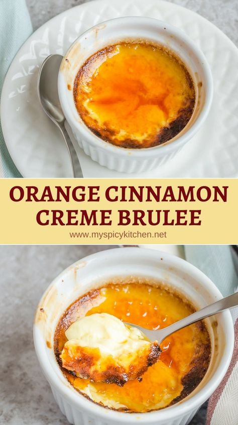 Holiday Creme Brulee, Crème Brûlée Recipes, Fall Creme Brulee, Fruit Creme Brulee, Cream Brulee Recipe, Orange Creme Brulee, Fat Burning Drinks Before Bed, Creme Brulee Desserts, Cream Brulee