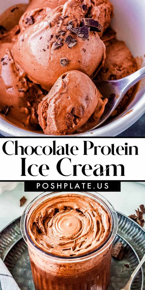 Craving a sweet treat that’s also healthy? My Chocolate Protein Ice Cream is the perfect guilt-free indulgence! It's creamy, chocolatey, and packed with protein. High Protein Chocolate Ice Cream, Chocolate Creami Protein, Chocolate Protein Creami Recipes, Ninja Creami Chocolate Protein Ice Cream, Chocolate Protein Ninja Creami, Protein Ice Cream Ninja Creami, Chocolate Protein Ice Cream, Ice Cream Ninja Creami, Ninja Creami Recipe