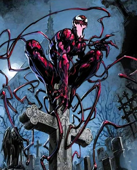 Carnage Marvel Comics, Marvel Venom Art, Venomized Characters, Carnage Drawing, Carnage Wallpaper, Marvel Symbiotes, Marvel Carnage, Spider Carnage, Carnage Venom