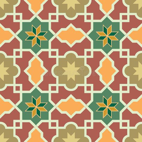 Islamic Arabesque Pattern, African Pattern Design, Arabesque Design, Arabesque Pattern, African Pattern, Background Illustration, Arabesque, Tile Patterns, Seamless Pattern