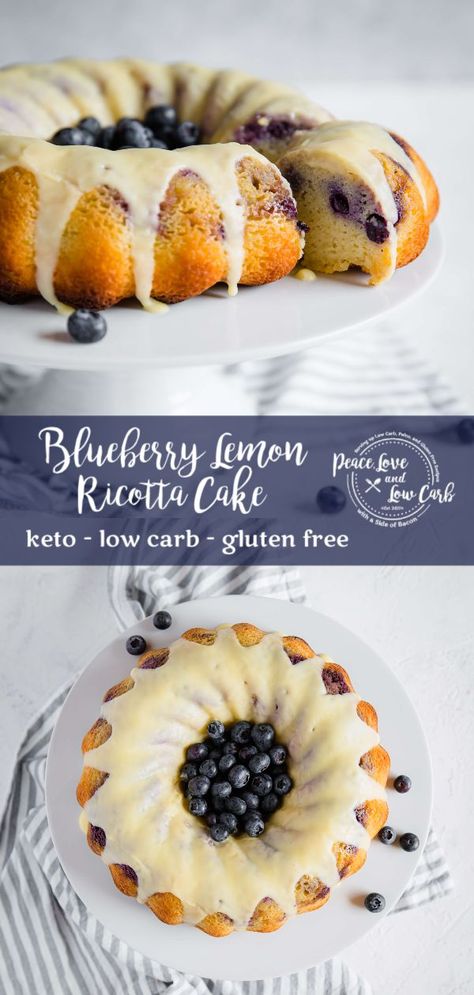 Not only is this Blueberry Lemon Pound Cake perfectly moist and dense, but it is also gluten free, keto friendly and sugar free too! | Peace Love and Low Carb Blueberry Lemon Pound Cake, Lemon Blueberry Pound Cake, Peace Love And Low Carb, Blueberry Pound Cake, Keto Blueberry, Keto Cake, Savory Cakes, Lemon Pound Cake, Recetas Keto