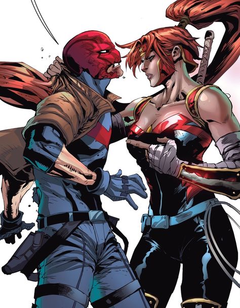 Jason And Artemis, Artemis Grace, Red Hood Outlaws, Red Hood Wallpaper, First Robin, Jason X, Batman Family, Jason Todd, Family Art