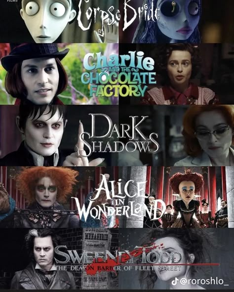 Tim Burton Movies List, Halloween Comedy Movies, Beetlejuice Monsters, Dark Shadows Movie, Charlie Chocolate Factory, Anime Lyrics, Tim Burton Characters, Tim Burton Movie, Drama Tv Shows