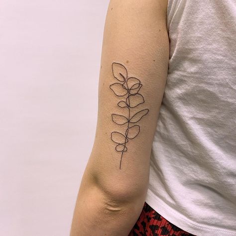 Eucalyptus Line Tattoo, Eucalyptus Vine Tattoo, Eucalyptus Tattoos, Ebb And Flow Tattoo, Eucalyptus Tattoo, Nose Peircing, Private Tattoo Studio, Tattoos 2024, Flower Bouquet Tattoo