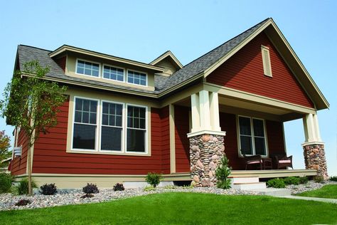 Check out the latest community post from one of your neighbors. (The views expressed in this post are the author’s own.) Red House Exterior, James Hardie Siding, Red Houses, Hardie Siding, James Hardie, Stair Railing Design, Siding Colors, Exterior Paint Colors For House, Casa Exterior