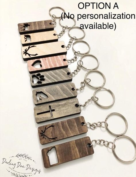 Bois Intarsia, Lézervágott Fa, Wood Laser Ideas, Cross Keychain, Unique Keychain, Wood Jewelery, Keychain Ideas, Laser Cut Wood Crafts, Bear Keychain