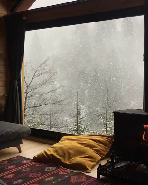 Loft Interior, Winter Cabin, Window View, Cabin Life, Cabin In The Woods, Cozy Cabin, Cabins In The Woods, Cozy Room, Beautiful Places To Travel