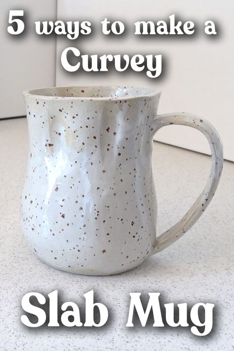 Slab Mug, Ceramics Pottery Mugs, Coil Pottery, Slab Ceramics, Pottery Lessons, Pottery Patterns, Clay Works, Beginner Pottery, Pottery Workshop