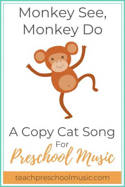 Preschool Songs with Actions | Action Songs for Preschoolers (PDF) - Teach Preschool Music Preschool Action Songs, Preschool Music Lessons, Zoo Lessons, Cat Song, Zoo Preschool, Preschool Music Activities, Free Printable Sheet Music, Monkey Puppet, Music For Toddlers