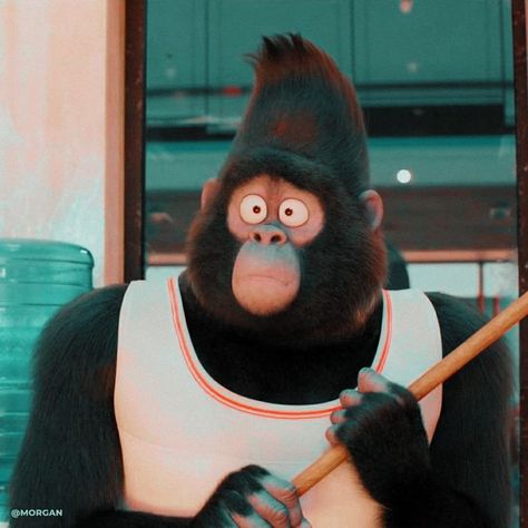 Gorilla From Sing, Male Animated Characters, Hear Me Out Characters Male Cartoon, Male Disney Characters, Sing Movie Characters, Johnny Movie, Movie Icon, Sing Movie, Male Cartoon Characters