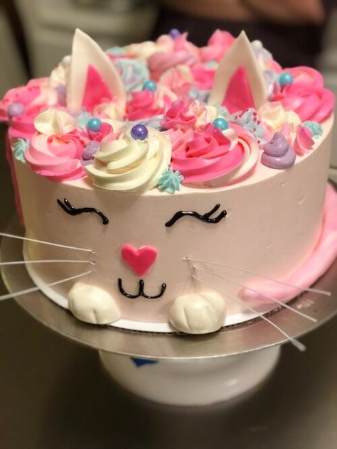 Sweets — WNP BAKE SHOP Rainbow Kitty Cake, Kittycorn Birthday Cake, Caticorn Cake, Cat Themed Birthday Party, Holiday Pies, Unicorn Makeup, Cat Cake, Bday Cake, Pie Cake