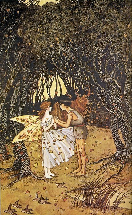 The Faerie Folk Ida Rentoul Outhwaite, Tam Lin, In The Woods, Trees