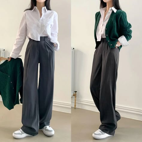 Fashion Style 2023, Kuliah Outfit, Korean Outfit Street Styles, Korean Casual Outfits, Uni Outfits, Style 2023, Elegante Casual, Stylish Work Outfits, 가을 패션