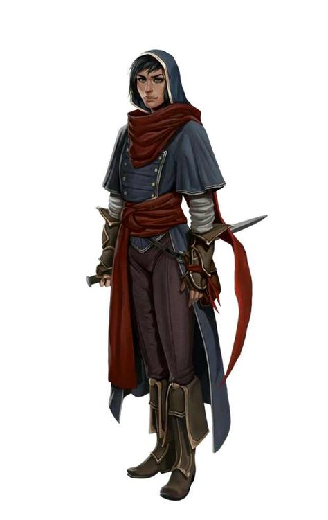 99 D&D Female Character Art Pieces (no boobplate or stab-friendly midriffs) - Imgur Courier Character Design, Spy Character Design, Thief Character Design, Dnd Rouge, Rouge Dnd, Ranger Rpg, Female Rogue, Rogue Assassin, Illustrator Character