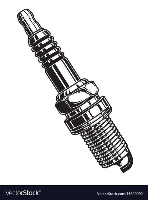 Spark Plug Tattoo Design, Spark Plug Drawing, Spark Plug Tattoo, Engine Illustration, Piston Tattoo, Engine Tattoo, Cool Bike Helmets, Harley Davidson Tattoos, Mechanic Tattoo