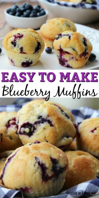 Easy Homemade Blueberry Muffins, Homemade Blueberry Muffin Recipe, Lemon Blueberry Muffins Recipe, Blueberry Muffin Recipe Easy, Blueberry Muffin Recipe, Homemade Blueberry Muffins, Easy Blueberry Muffins, Best Blueberry Muffins, Fun Breakfast