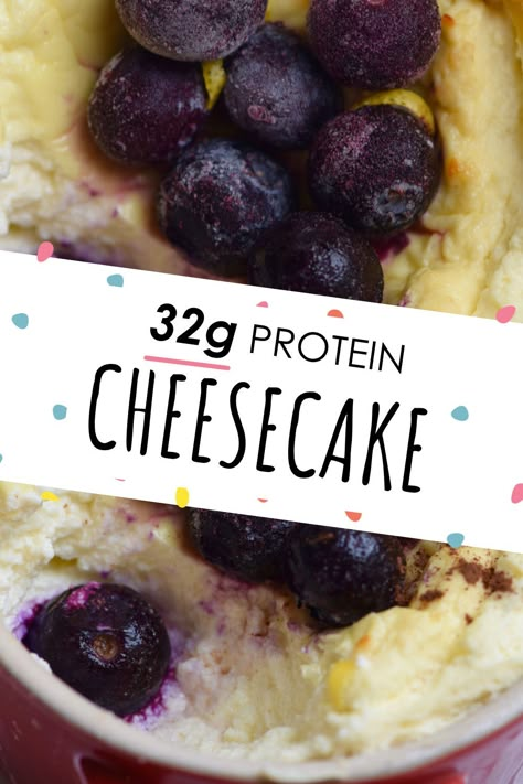 Protein Powder Cheesecake No Bake, Cottage Cheese Desserts Low Calorie, High Protein Microwave Breakfast, High Protein Cottage Cheese Cheesecake, Cottage Cheese Protein Dessert, Cottage Cheese Protein Cheesecake, Protein Focused Meals, Easy High Protein Desserts, Cottage Cheese Mug Cake