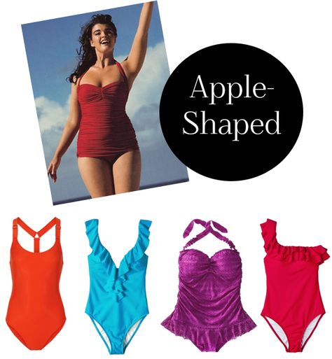 For apple-shaped body types, try the following suits. Apple Shape Swimsuit, Apple Shape Swimwear, Apple Body Fashion, Silver Wardrobe, Apple Body Shape Fashion, Apple Body Shape Outfits, Apple Shape Fashion, Apple Body Type, Apple Shape Outfits