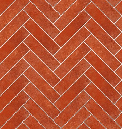 Wall Tile Texture, Orange Tiles, Metro Tiles, Tile Texture, Orange Walls, Seamless Textures, Herringbone Pattern, Architecture Drawing, Custom Build