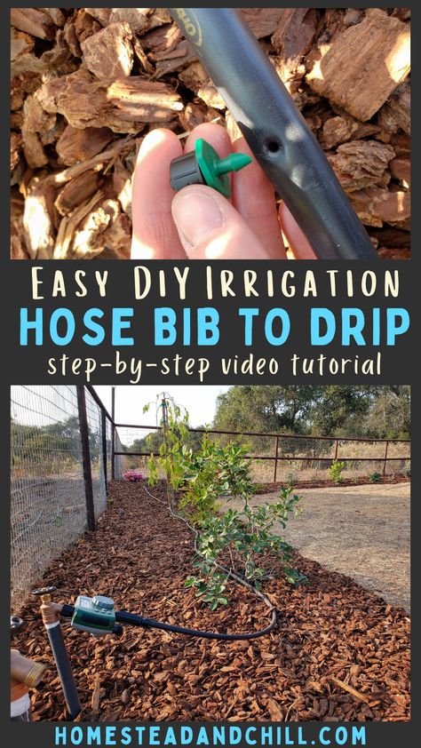 Irrigation System Diy Garden, Drop Irrigation System, Water Irrigation System Diy, Diy Garden Irrigation System, Large Garden Irrigation Ideas Diy, Tree Irrigation System Diy, Diy Irrigation System Simple, Diy Drip Watering System, Garden Drip System Diy