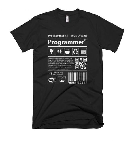 Programmer T Shirt  Price: 12.00 Cool T Shirt Designs, Computer Geek, Custom Tshirt, Cheap Custom, Cheap Shirts, Brand Me, Shirt Price, Programming, Cool T Shirts