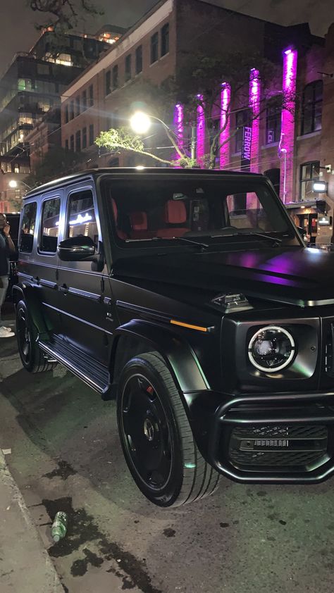 G Wagon Matte Black, Mercedes G Wagon Interior, G Wagon Interior, G Wagon Amg, Black G Wagon, Cars Offroad, G Class Amg, Mercedes Brabus, Black Mercedes Benz