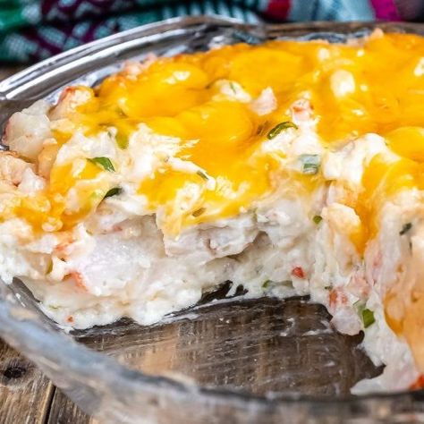 Crab Casserole Recipe - 100kk Recipes Shrimp And Crab Casserole Recipes, Crabmeat Casserole Recipes, Mock Crab Recipes, Crab Bake Recipe, Crab Cake Casserole, Crab Casserole Recipes, Artificial Crab Meat Recipes, Cheesy Crab Casserole, Crabmeat Casserole