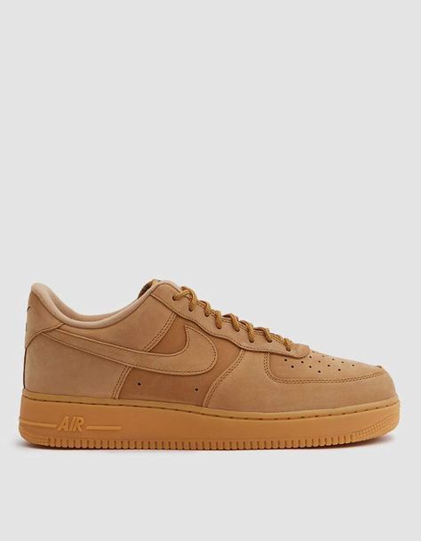 Nike Air Force 1 '07 WB Shoe in Flax #Nike #Shoes #Mens #ad Basketball Nike, Tops Nike, Nike Brand, Nike Free Shoes, Nike Free Runs, Mens Lifestyle, Puma Platform Sneakers, Sneaker Collection, Nike Air Force 1