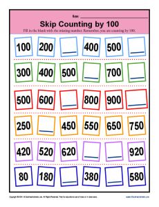 http://Skipcountingby100willbeabreezeafterthisworksheet! Skip Counting Games, Skip Counting By 5, Worksheets 2nd Grade, Skip Counting By 5's, Skip Counting Worksheets, Skip Counting By 2, Counting By 10, Counting By 2's, Counting By 5's